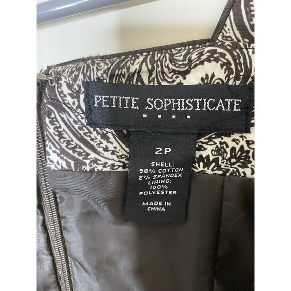 Retro Paisley Fit & Flare Dress • Petite Sophisticate 2P • Mod Boho Style - Picture 6 of 6